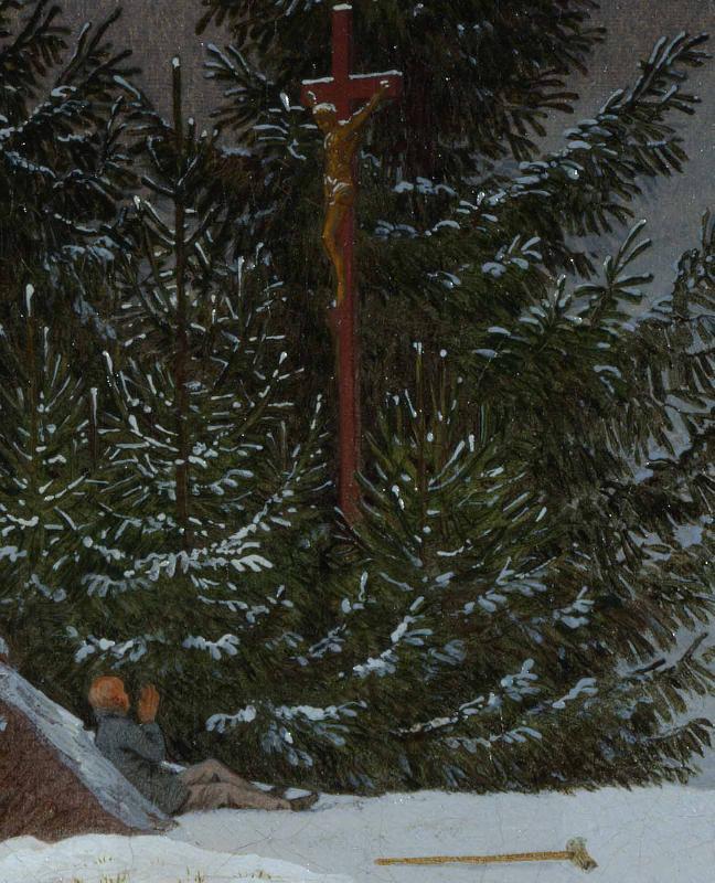 Caspar David Friedrich Winter Landscape oil painting picture
